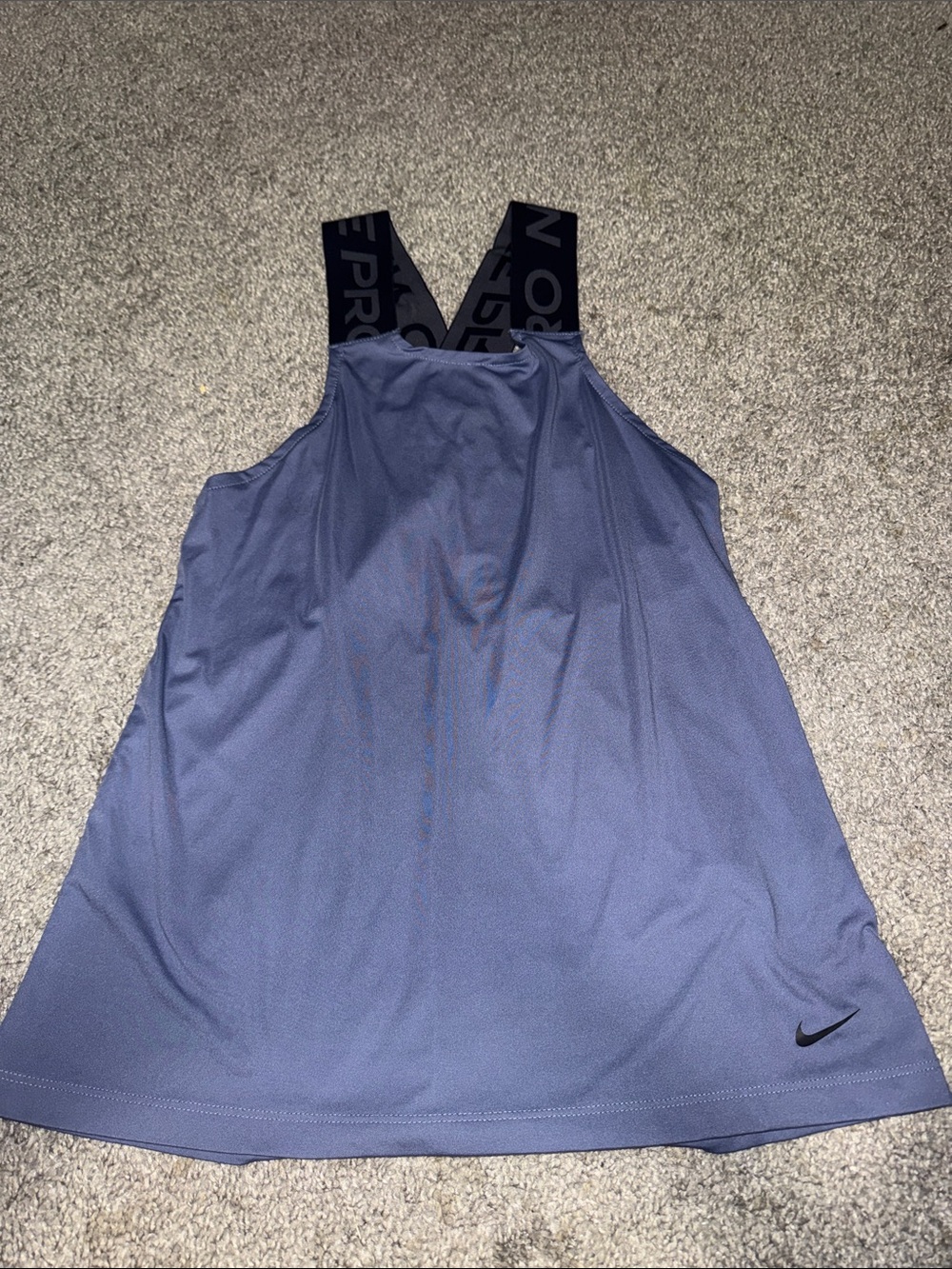 Nike Athletic Top. Worn once! Muted blue, size small